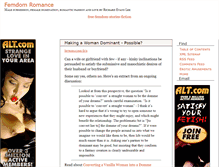 Tablet Screenshot of femdomromance.com